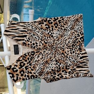 Silk button down blouse